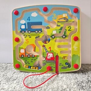 Hape Wooden Construction & Number Magnetic Maze Toy